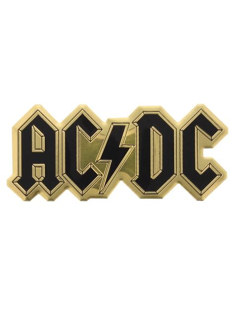 This was used on the international release of their first album, high voltage (1976). AC/DC Logo Heavy Duty Metal Sticker - Buy Online at ...