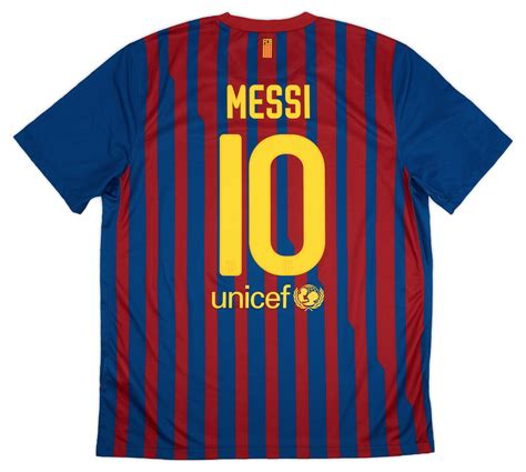 2011 12 Barcelona Home Shirt Messi 10 Excellent 910 Xl