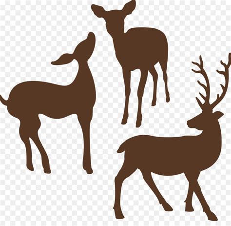 Clip Art White Tailed Deer Silhouette Moose Png Download 19502050