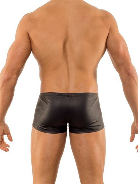 Manstore Micro Pants M104 Herren Unterwäsche Schwarz Leder Optik Sexy Boxershort Ebay