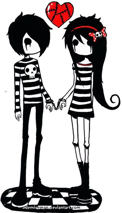 Pin By Blacked Pink On Lavey Emo Love Emo Art Emo Couples