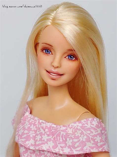 Ooak Custom Repaint Barbie Made To Move Doll Blonde Etsy In 2020 Barbie Ooak Repainting