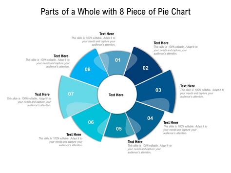 Parts Of A Whole With 8 Piece Of Pie Chart Powerpoint Slides Diagrams