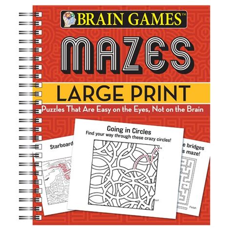 Home » mini crossword puzzles. Brain Games Large Print Mazes - Maze Book - Puzzle Book ...