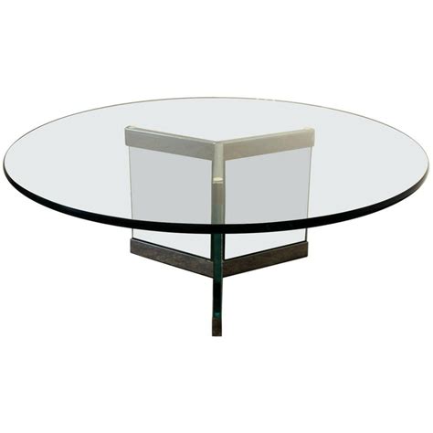 1970s Modern Glass And Chrome Coffee Table By Leon Rosen For Pace