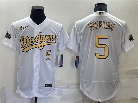 Dodgers 5 Freddie Freeman White Nike 2022 Mlb All Star Flexbase Jerseys