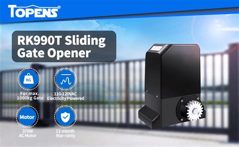 Topens Rk990t Automatic Sliding Gate Opener Rack Drive Electric Gate Motor For Heavy Driveway