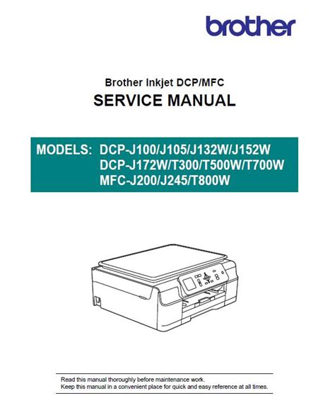 — — lets you check the serial number of your machine. Brother DCP-J100/J105/J132W/J152W/DCP-J172W/T300/T500W/T700W MFC-J200/J245/T800W Service Manual ...