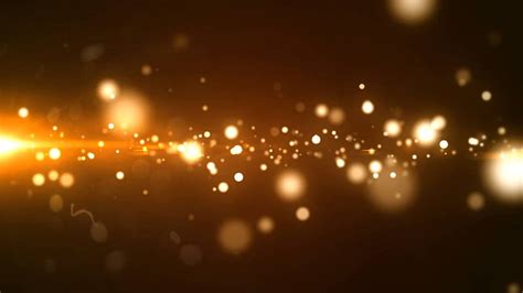 Glowing Golden Particle Motion Graphics Golden Particles Hd