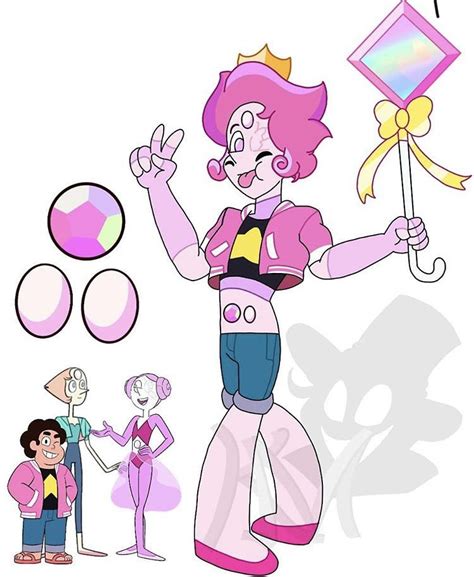 Steven Pearl And Pink Pearl Alpha Rainbow Quartz Pink Diamond Steven Universe Steven