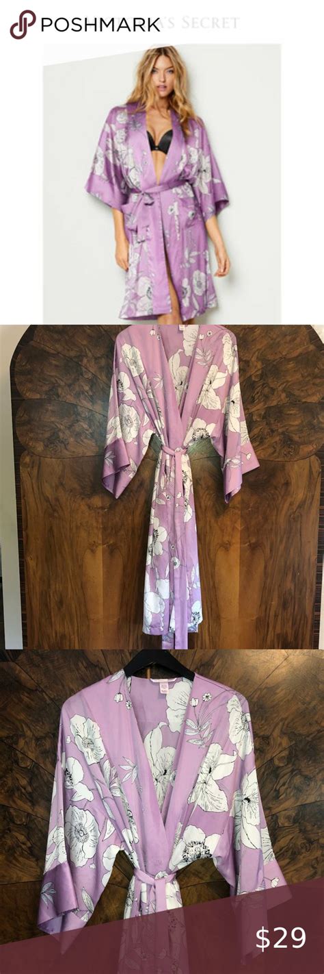 Victorias Secret Orchid Lavender Kimono Robe Kimono Fashion Kimono