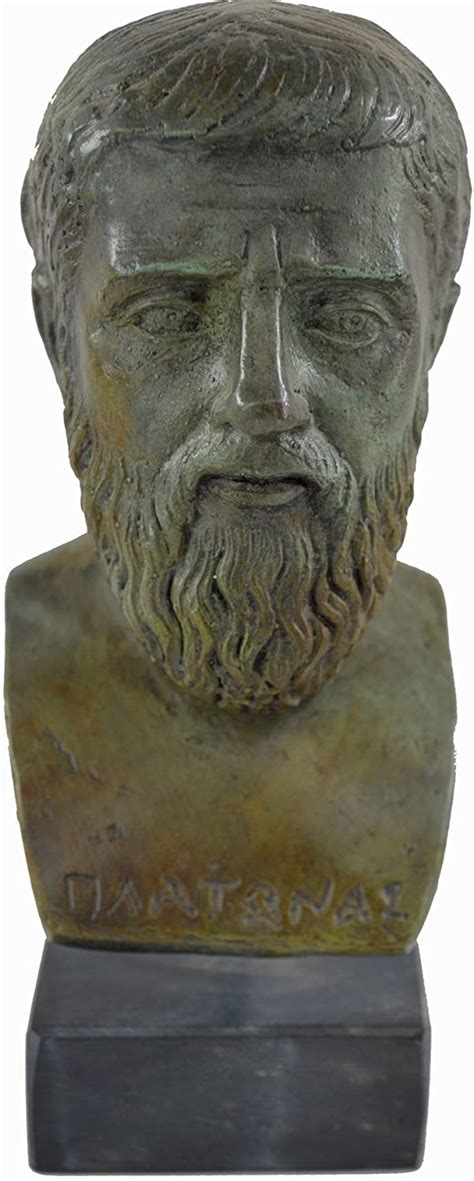 Estia Creations Plato Sculpture Bust Ancient Greek
