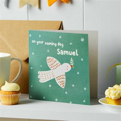 Personalised Naming Day Or Christening Card By Tilliemint