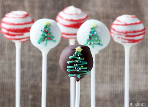 See more ideas about christmas cake pops, christmas cake, cake pops. Simple Christmas Tree Cake Pops - Pint Sized Baker