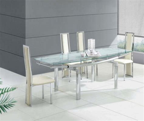 39 Modern Glass Dining Room Table Ideas Table Decorating