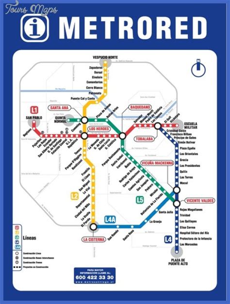 Santiago Metro Map