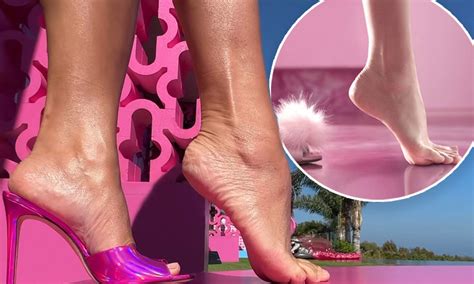 Chrissy Teigen Recreates Margot Robbies Viral Barbie High Heel Scene