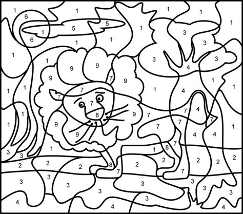Free Printable Color By Number Coloring Pages Best Coloring Pages For