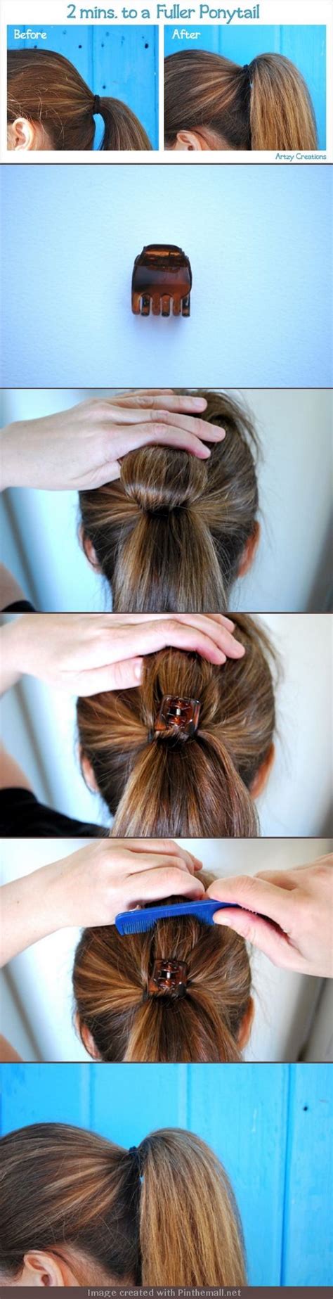 You can watch this tutorial video on how to make this gorgeous hairstyle: 25 Gorgeous Ponytail Hailstyle Hacks and Tutorials - Styletic