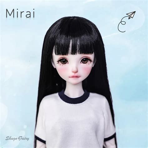 Shuga Fairy Mirai 1 5 Bjd Doll Ruoguan Body Long Black Hair Swimmer