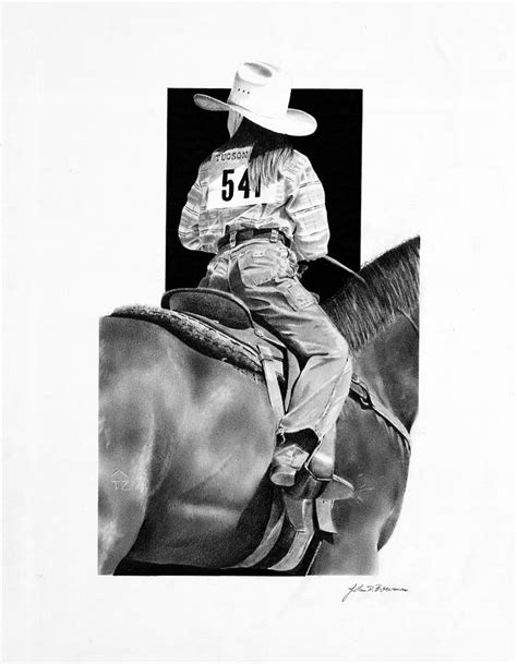 Jr Rodeo Girl Rider By John Bowman