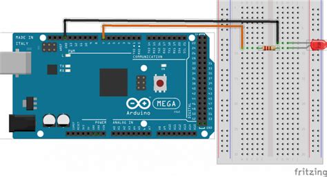 How To Blink A Led With Arduino Mega