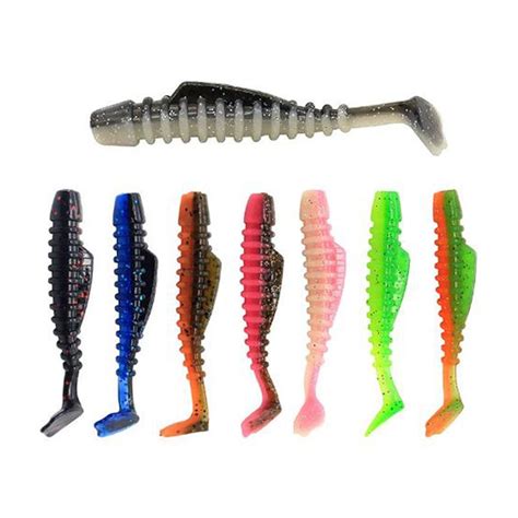 Buy Fishing Worms Soft Lures Jig Wobblers Easy Shiner Silicone Baits