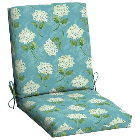 Mainstays Turquoise Floral 43 X 20 Outdoor Dining Chair Cushion