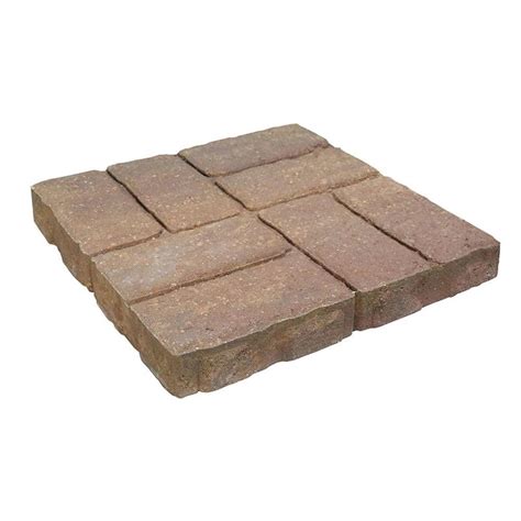 Oldcastle Weathered Brick 16 In X 16 In Tancharcoal Concrete Step