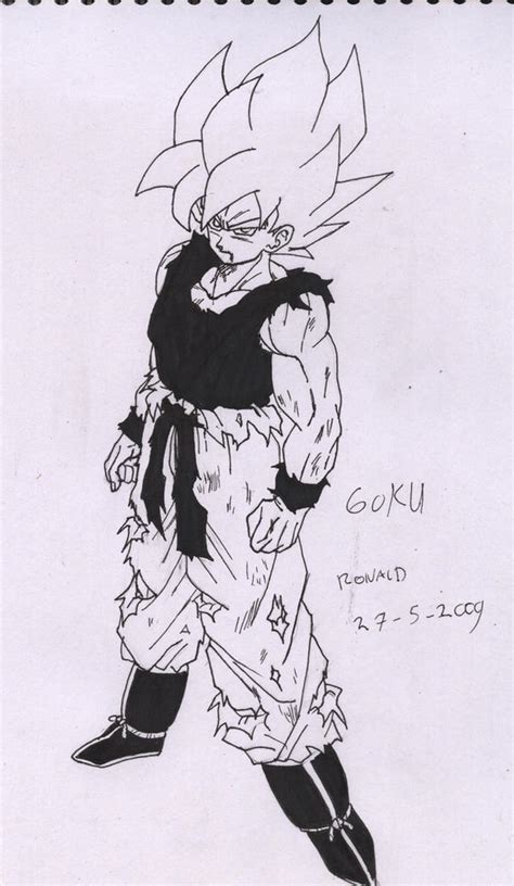 Goku Ssj Manga By Kingvegito On Deviantart