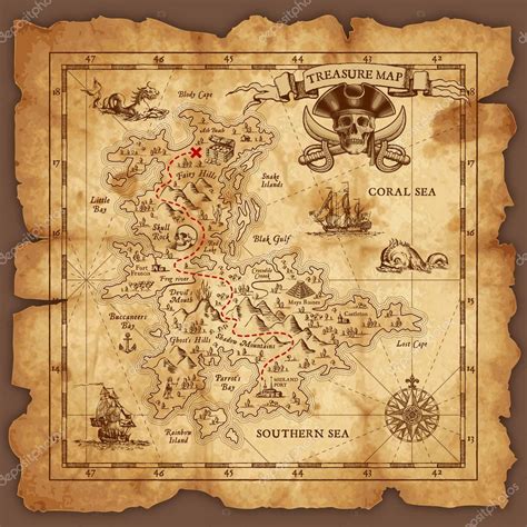 Treasure Map X Clipart