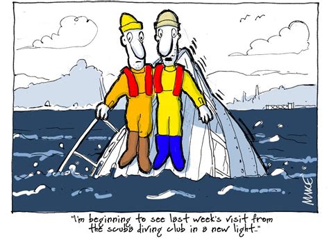 Scuba Cartoon Boat Humor Sailing Humour