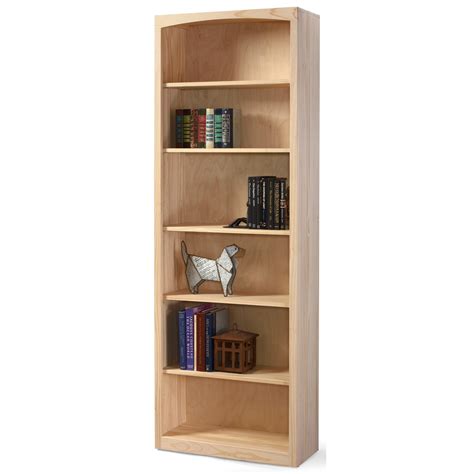 Amish Traditions Pine Bookcases Solid Pine Bookcase With 5 Open Shelves