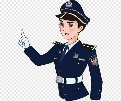 ضابط شرطة الكرتون التوضيح ، عم الشرطة الأشخاص الشخصيات الكرتونية
