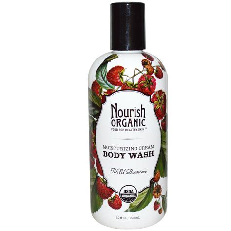 Nourish Organic Body Wash Wild Berries 10 Fl Oz 295 Ml Iherb