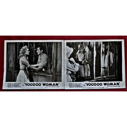 Voodoo Woman Original Uk Foh Lobby Cards Marla English Tom Conway On Ebid United