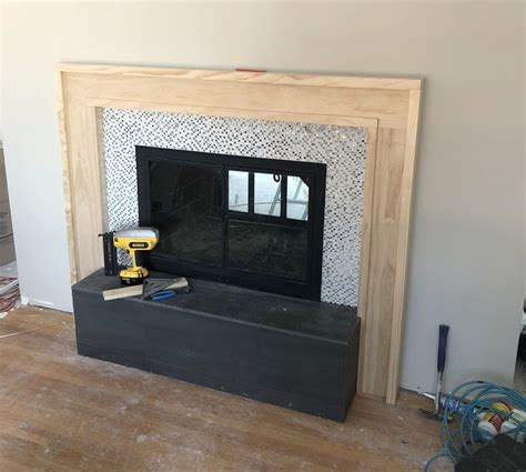 How To Build A Modern Fireplace Mantel — Trubuild Construction Modern