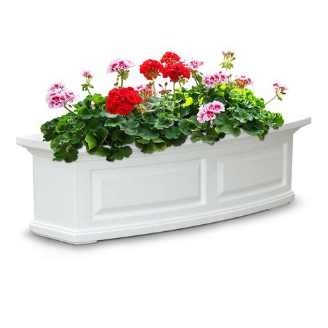 The home depot, inc., commonly known as home depot, is the largest home improvement retailer in the united states, supplying tools, construction products, and services. Mayne Fairfield 3 ft. Window Box in White | The Home Depot ...