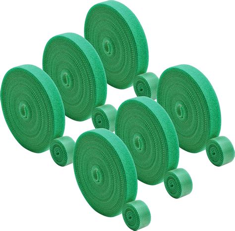 6 Rolls Garden Tie Green Tape Twist Ties For Plants 1cm X60m Garden