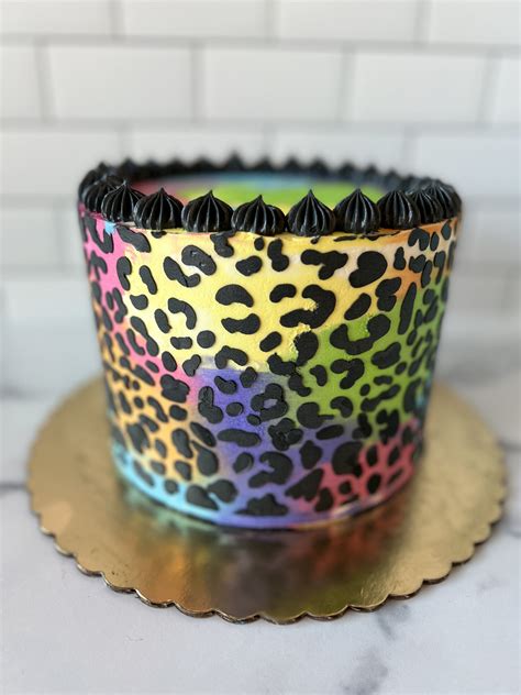 Leopard Print Cake Stencil Zooandroo