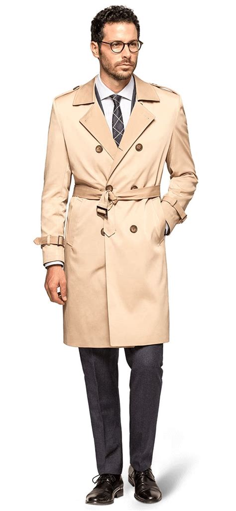Double Breasted Trench Coat Men Custom Trench Hockerty