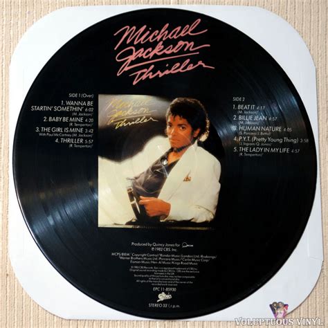 Michael Jackson ‎ Thriller 1983 Vinyl Lp Album Picture Disc