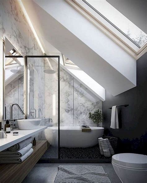 30 Modern Attic Bathroom Design Ideas Coodecor Bathroom Design