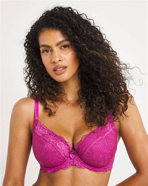 2 Pack Ella Lace Padded Plunge Bras Crazy Clearance