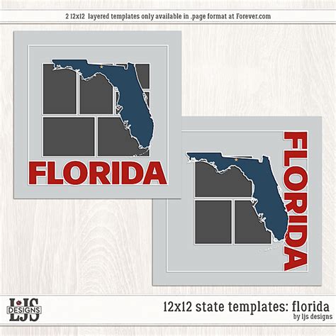 12x12 State Templates Florida Digital Art