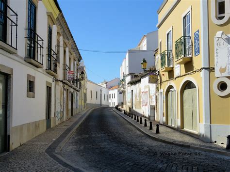 Street In Old Town Faro A View Of A Street In Old Town Far Flickr