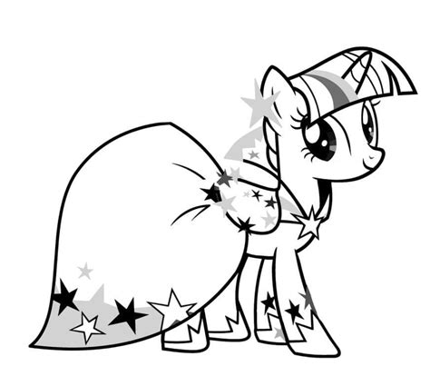 My Little Pony Twilight Sparkle Coloring Page Download Print Or