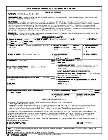 18 Dd Form 2558 Free To Edit Download And Print Cocodoc
