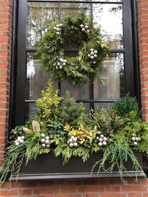 Window Boxes Winter And Holidays ⋆ Wisteria And Rose Christmas Window