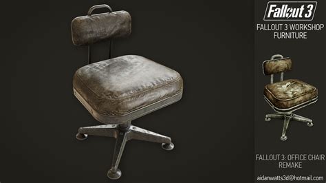 Artstation Fallout 3 Office Chair Mod Remake